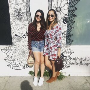 American Eagle Outfitters Garden Party Babydoll Mini Dress